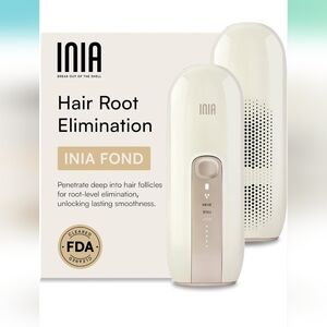 Inia Fond IPL Laser Hair Removal Device, Long-Lasting Hair reduction face & body